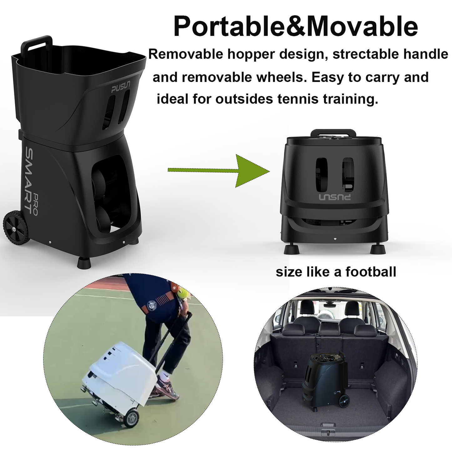 Tennis Ball Training Machine PT-Smart Pro (For entry level players)