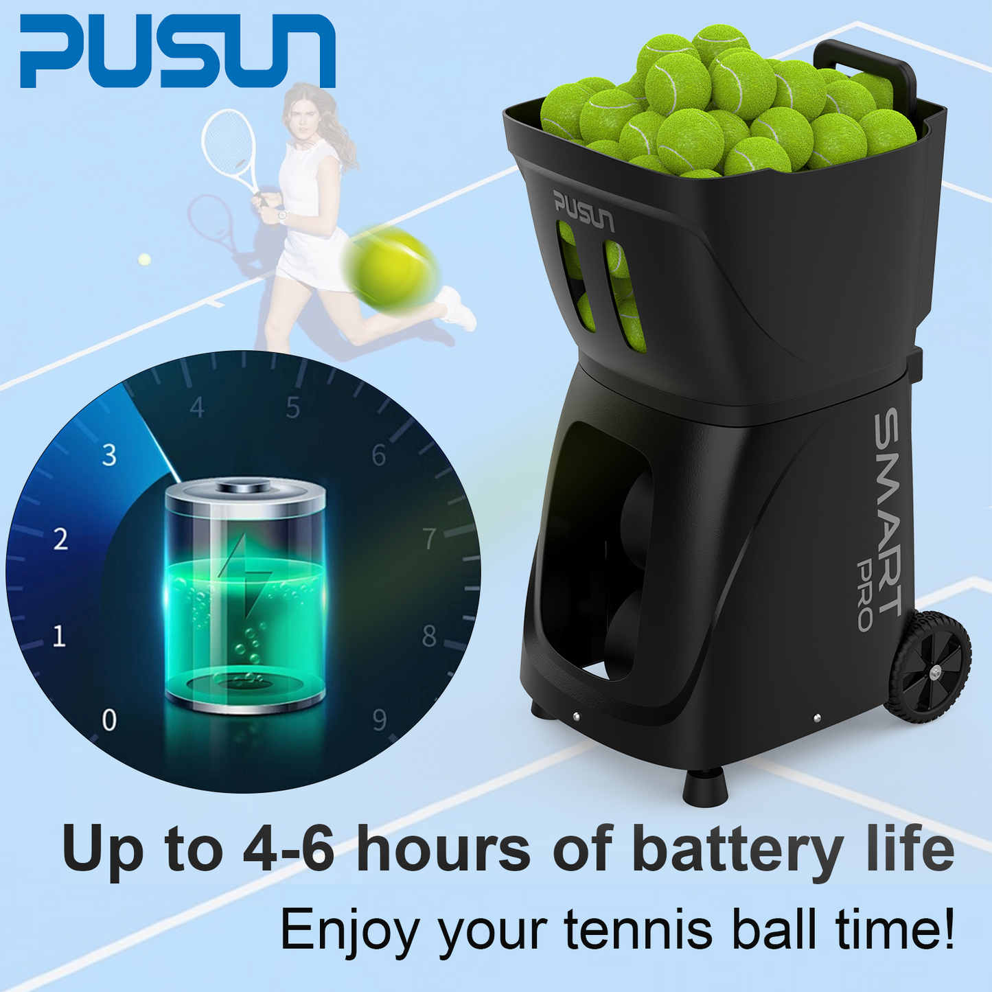 Tennis Ball Training Machine PT-Smart Pro (For entry level players)