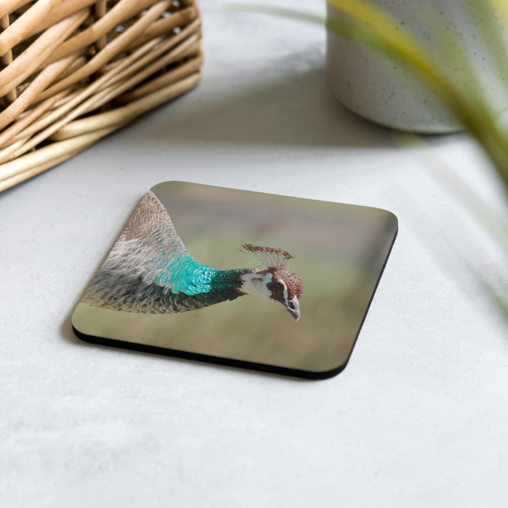 Cork-back coaster