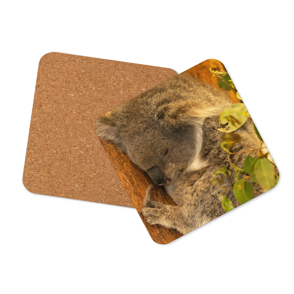 Cork-back coaster