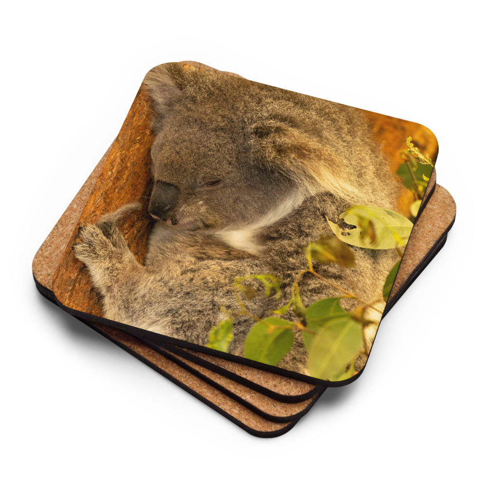 Cork-back coaster