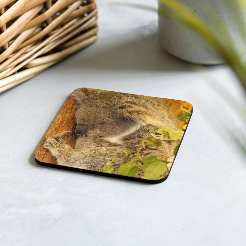 Cork-back coaster