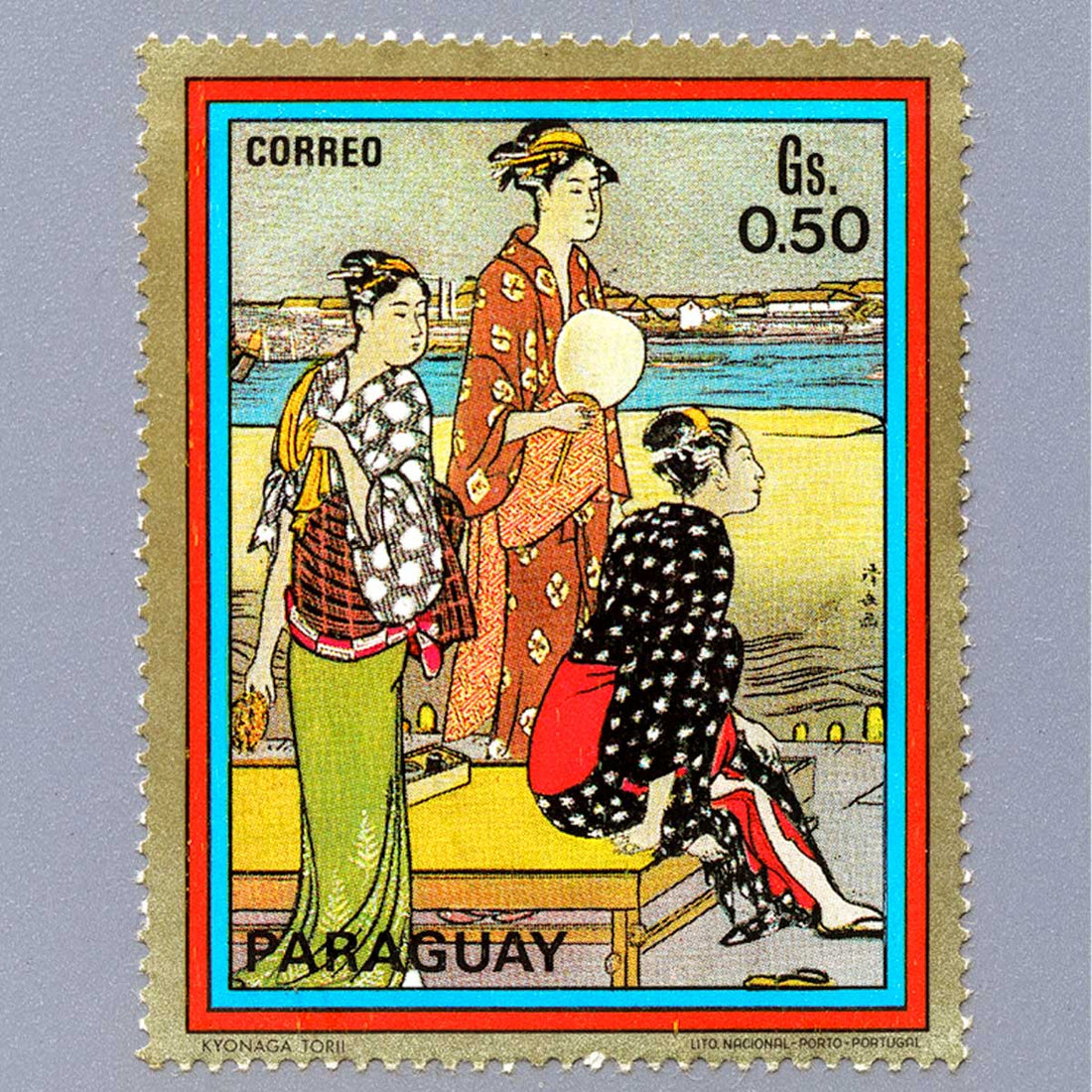 Paraguay Gs. 0.50 — Torii Kiyonaga “Women on the Seashore”