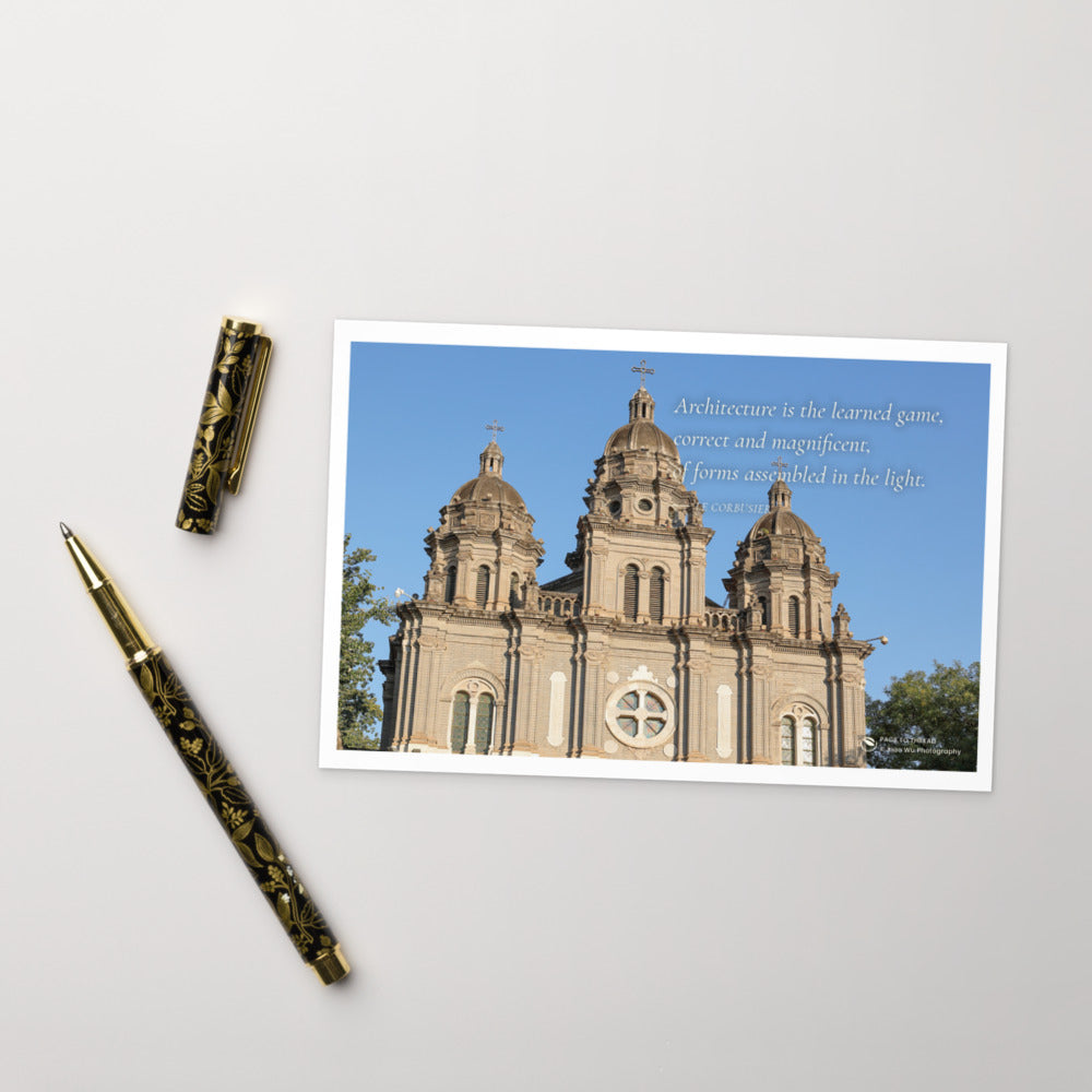 Cathedral Forms in Light – Postcard
